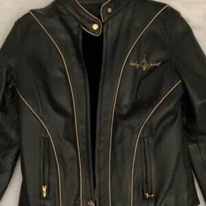 Y2K Baby Phat Leather Jacket with Removable Faux Fur Lining